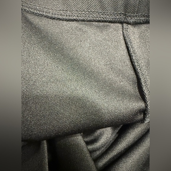 Dee Ocleppo Smooth Stretch Twill Black Flare Pants Seam Detail &Elegant DrapeNWT - Picture 13 of 14